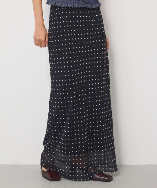 SLY（スライ）の「【SNSで話題！】COMFORT MAXI SKIRT コンフォートマキシスカート 夏服 秋服（スカート・レディース・ブラック系その他2/ピンク/ブラウン/ブラック・1/0）」の2枚目の写真