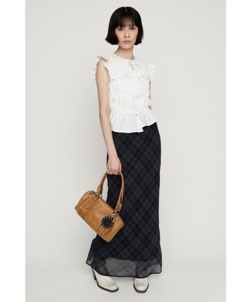 SLY(スライ)の「【SNSで話題!】COMFORT MAXI SKIRT コンフォートマキシスカート 夏服(スカート・レディース・ブラック系その他2・1/0)」の6枚目の写真