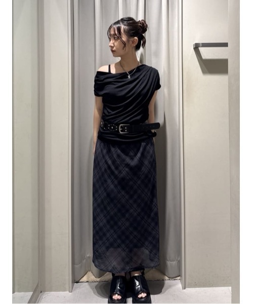 SLY(スライ)の「【SNSで話題!】COMFORT MAXI SKIRT コンフォートマキシスカート 夏服(スカート・レディース・ブラック系その他2・1/0)」の18枚目の写真