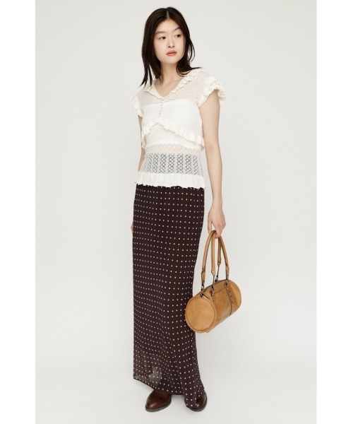 SLY（スライ）の「【SNSで話題！】COMFORT MAXI SKIRT コンフォートマキシスカート 夏服 秋服（スカート・レディース・ブラック系その他2/ピンク/ブラウン/ブラック・1/0）」の7枚目の写真