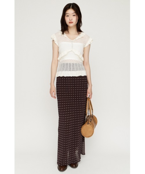 SLY（スライ）の「【SNSで話題！】COMFORT MAXI SKIRT コンフォートマキシスカート 夏服 秋服（スカート・レディース・ブラック系その他2/ピンク/ブラウン/ブラック・1/0）」の8枚目の写真