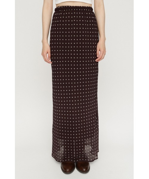 SLY（スライ）の「【SNSで話題！】COMFORT MAXI SKIRT コンフォートマキシスカート 夏服 秋服（スカート・レディース・ブラック系その他2/ピンク/ブラウン/ブラック・1/0）」の9枚目の写真