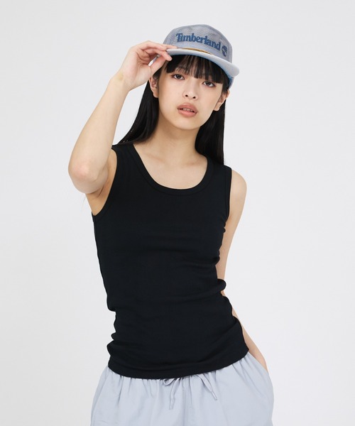 Timberland(ティンバーランド)の「【Timberland / ティンバーランド】Mesh Trucker Cap / メッシュトラッカーキャップ(TBC0YH46・ロゴキャップ・ユニセックス)(キャップ・メンズ・ネイビー/ベージュ/グレー・フリー)」の6枚目の写真