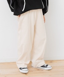 chil2（チルツー）の「ハイパーストレッチ ピンタック ワイドパンツ（スラックス）」