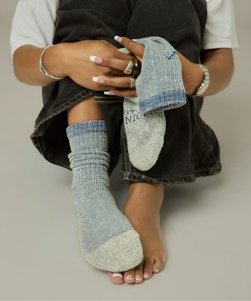 ROTOTO（ロトト）の「UNION x ROTOTO FRAME WORK SOCK（ソックス/靴下・メンズ・グレー系その他/ベージュ系その他/ブルー系その他/ピンク系その他・MEDIUM/LARGE/X-LARGE）」の9枚目の写真
