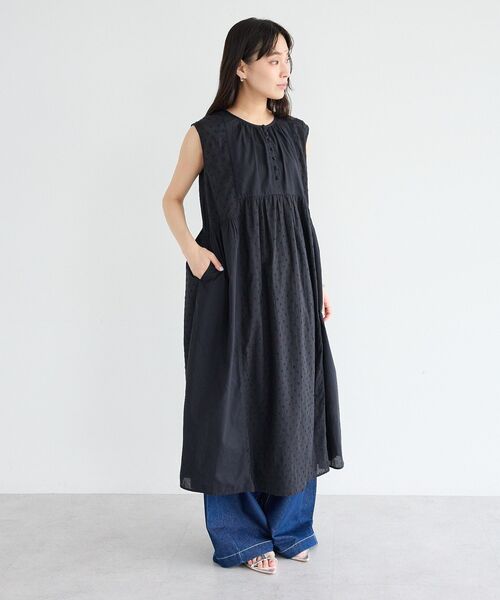 CRAFT STANDARD BOUTIQUE(クラフトスタンダードブティック)の「【インド製】コットンドビーコンビワンピース(ワンピース・レディース・イエロー/ブラック/ホワイト・FREE)」の16枚目の写真