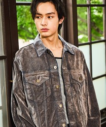 niko and...（ニコアンド）の「Flocked Denim Jacket [niko and ...JEANS]（デニムジャケット）」