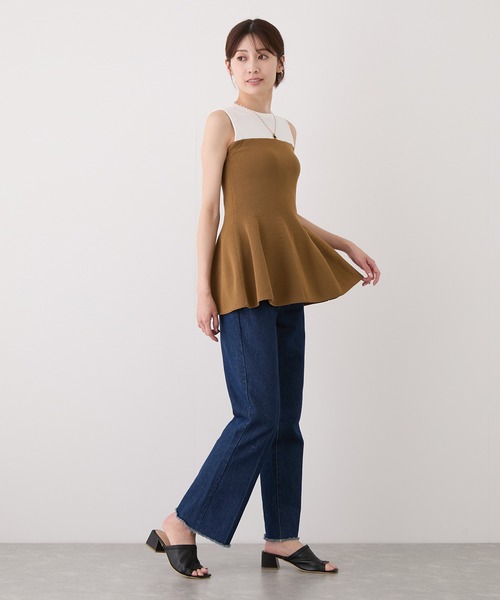 Jayro(ジャイロ)の「配色ニットチュニック(Tシャツ/カットソー・レディース・ブラック/イエロー系その他3/ブラック系その他・M)」の16枚目の写真