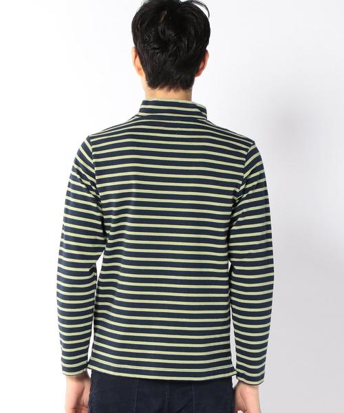 coen(コーエン)の「バスクボーダーモックネックカットソー(Tシャツ/カットソー・メンズ・ホワイト/グレー/ネイビー・LARGE/X-LARGE/MEDIUM/SMALL)」の4枚目の写真