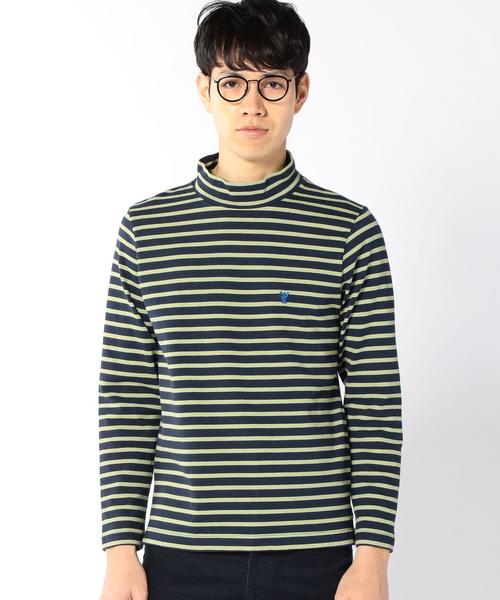 coen(コーエン)の「バスクボーダーモックネックカットソー(Tシャツ/カットソー・メンズ・ホワイト/グレー/ネイビー・LARGE/X-LARGE/MEDIUM/SMALL)」の5枚目の写真