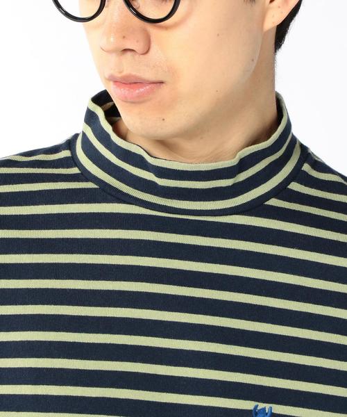 coen(コーエン)の「バスクボーダーモックネックカットソー(Tシャツ/カットソー・メンズ・ホワイト/グレー/ネイビー・LARGE/X-LARGE/MEDIUM/SMALL)」の8枚目の写真
