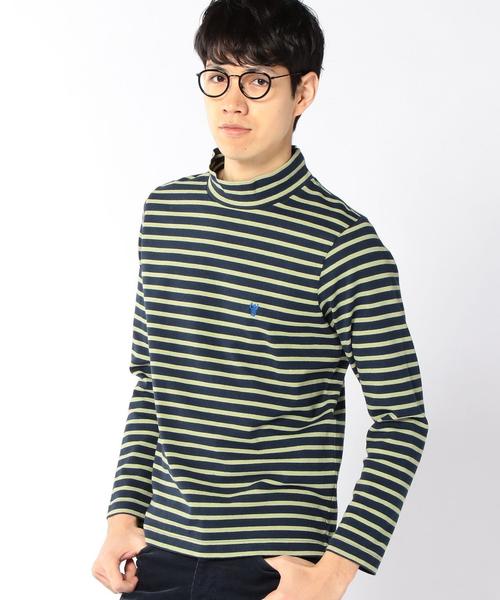 coen(コーエン)の「バスクボーダーモックネックカットソー(Tシャツ/カットソー・メンズ・ホワイト/グレー/ネイビー・LARGE/X-LARGE/MEDIUM/SMALL)」の15枚目の写真