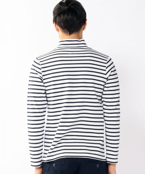coen(コーエン)の「バスクボーダーモックネックカットソー(Tシャツ/カットソー・メンズ・ホワイト/グレー/ネイビー・LARGE/X-LARGE/MEDIUM/SMALL)」の10枚目の写真