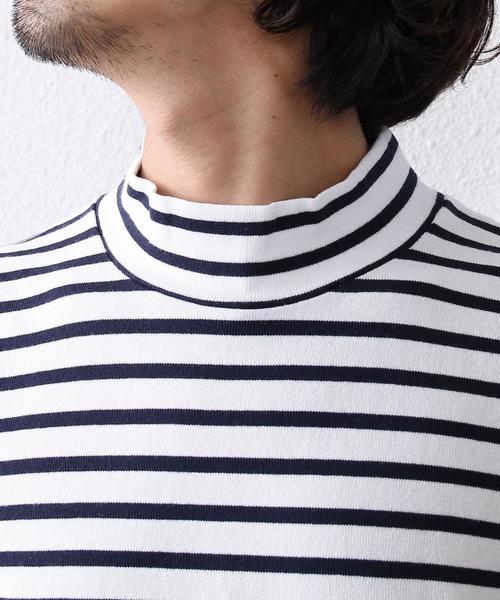 coen(コーエン)の「バスクボーダーモックネックカットソー(Tシャツ/カットソー・メンズ・ホワイト/グレー/ネイビー・LARGE/X-LARGE/MEDIUM/SMALL)」の20枚目の写真