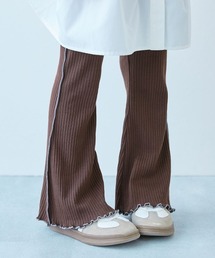 devirock（デビロック）の「えらべる総柄&メロウデザイン リブフレアパンツ（その他パンツ）」