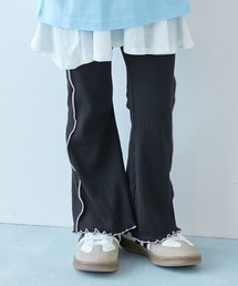 devirock（デビロック）の「えらべる総柄&メロウデザイン リブフレアパンツ（その他パンツ）」