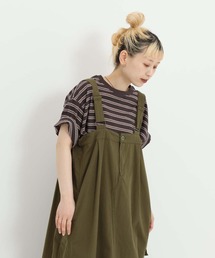 ワイドなリンガー&ボーダーTEE