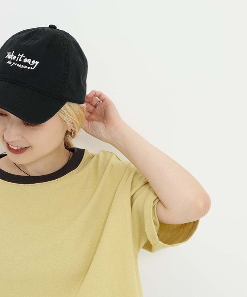 HEART MARKET（ハートマーケット）の「★ワイドなリンガー＆ボーダーTEE（Tシャツ/カットソー・レディース・ネイビー系/オレンジ系/ブラック/グリーン系/イエロー/ナチュラル/グレー系/ベージュ系・LARGE/MEDIUM/SMALL）」の12枚目の写真