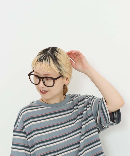 HEART MARKET（ハートマーケット）の「★ワイドなリンガー＆ボーダーTEE（Tシャツ/カットソー・レディース・ネイビー系/オレンジ系/ブラック/グリーン系/イエロー/ナチュラル/グレー系/ベージュ系・LARGE/MEDIUM/SMALL）」の21枚目の写真
