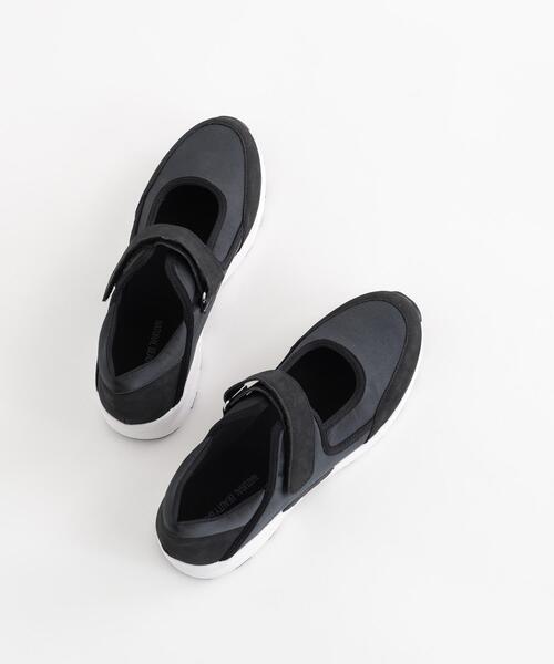 NATURAL BEAUTY BASIC（ナチュラルビューティーベーシック）の「メリージェーンスニーカー（スニーカー・レディース・カーキ/ブラック・SMALL/MEDIUM/LARGE）」の2枚目の写真