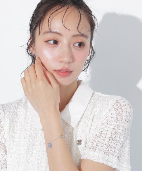 JILL by JILL STUART（ジルバイジルスチュアート）の「【再入荷】Cubic 大粒クローバーブレスレット（ブレスレット・レディース・ブルー/シルバー・FREE）」の17枚目の写真