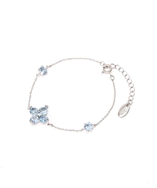 JILL by JILL STUART（ジルバイジルスチュアート）の「【再入荷】Cubic 大粒クローバーブレスレット（ブレスレット・レディース・ブルー/シルバー・FREE）」の19枚目の写真