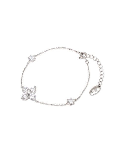 JILL by JILL STUART（ジルバイジルスチュアート）の「【再入荷】Cubic 大粒クローバーブレスレット（ブレスレット・レディース・ブルー/シルバー・FREE）」の11枚目の写真