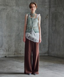 【2026Autumn PRE-ORDER】(Yurika Nakano Collaboration) Whipped Cream Layered Pants/(ナカノユリカコラボ)ホイップクリームレイヤードパンツ