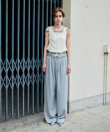 【2026Autumn PRE-ORDER】(Yurika Nakano Collaboration) Whipped Cream Layered Pants/(ナカノユリカコラボ)ホイップクリームレイヤードパンツ