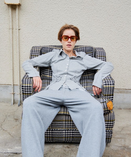 MAISON SPECIAL(メゾンスペシャル)の「【2026Autumn PRE-ORDER】(Yurika Nakano Collaboration) Whipped Cream Layered Pants/(ナカノユリカコラボ)ホイップクリームレイヤードパンツ(その他パンツ・レディース・グレー/ブラウン/ブラック・36/38)」の10枚目の写真