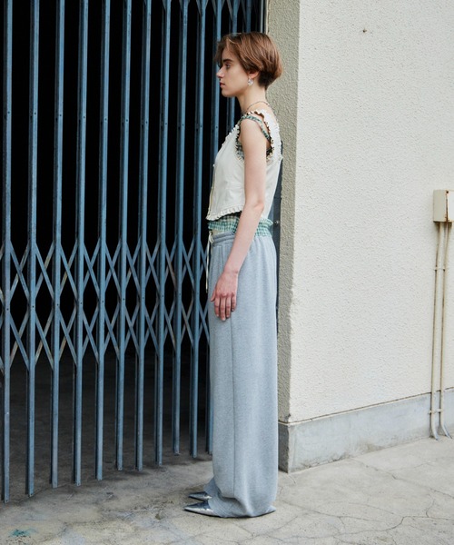 MAISON SPECIAL(メゾンスペシャル)の「【2026Autumn PRE-ORDER】(Yurika Nakano Collaboration) Whipped Cream Layered Pants/(ナカノユリカコラボ)ホイップクリームレイヤードパンツ(その他パンツ・レディース・グレー/ブラウン/ブラック・36/38)」の8枚目の写真
