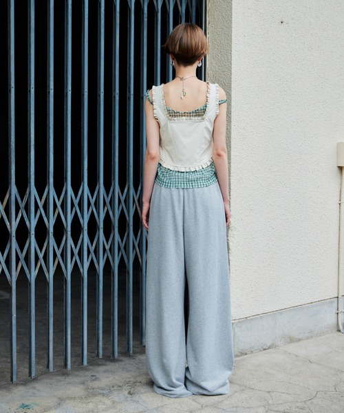 MAISON SPECIAL(メゾンスペシャル)の「【2026Autumn PRE-ORDER】(Yurika Nakano Collaboration) Whipped Cream Layered Pants/(ナカノユリカコラボ)ホイップクリームレイヤードパンツ(その他パンツ・レディース・グレー/ブラウン/ブラック・36/38)」の7枚目の写真
