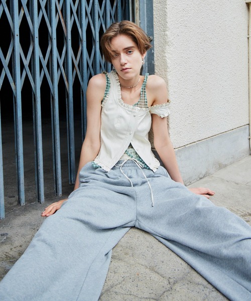 MAISON SPECIAL(メゾンスペシャル)の「【2026Autumn PRE-ORDER】(Yurika Nakano Collaboration) Whipped Cream Layered Pants/(ナカノユリカコラボ)ホイップクリームレイヤードパンツ(その他パンツ・レディース・グレー/ブラウン/ブラック・36/38)」の9枚目の写真
