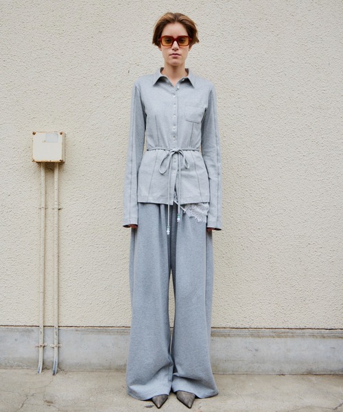 MAISON SPECIAL(メゾンスペシャル)の「【2026Autumn PRE-ORDER】(Yurika Nakano Collaboration) Whipped Cream Layered Pants/(ナカノユリカコラボ)ホイップクリームレイヤードパンツ(その他パンツ・レディース・グレー/ブラウン/ブラック・36/38)」の11枚目の写真