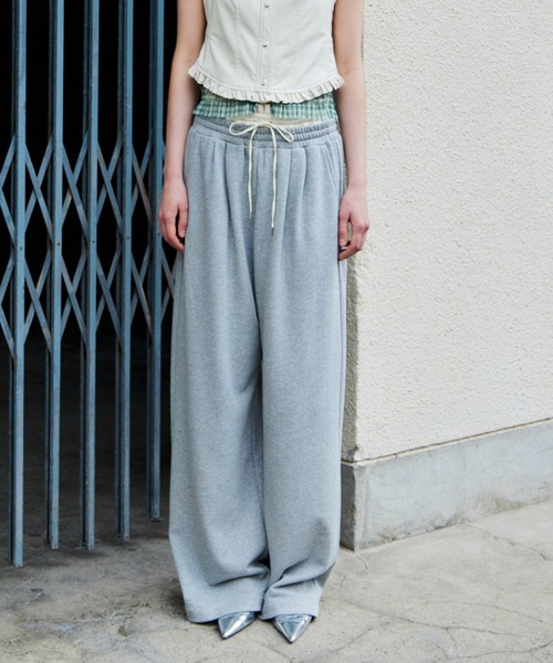 MAISON SPECIAL(メゾンスペシャル)の「【2026Autumn PRE-ORDER】(Yurika Nakano Collaboration) Whipped Cream Layered Pants/(ナカノユリカコラボ)ホイップクリームレイヤードパンツ(その他パンツ・レディース・グレー/ブラウン/ブラック・36/38)」の6枚目の写真