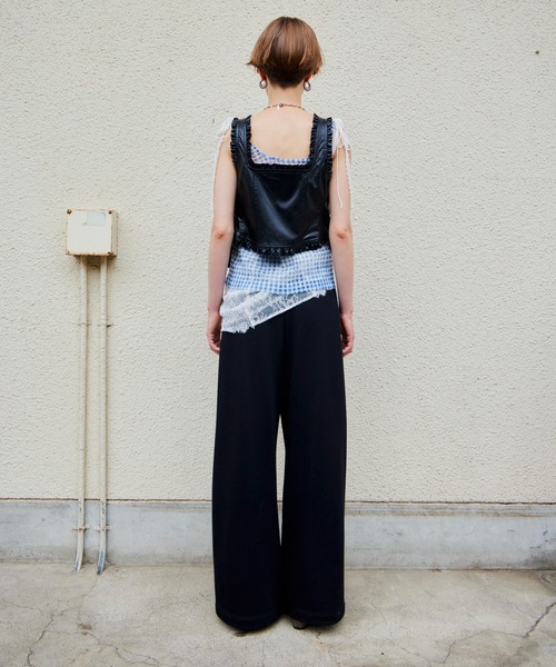MAISON SPECIAL(メゾンスペシャル)の「【2026Autumn PRE-ORDER】(Yurika Nakano Collaboration) Whipped Cream Layered Pants/(ナカノユリカコラボ)ホイップクリームレイヤードパンツ(その他パンツ・レディース・グレー/ブラウン/ブラック・36/38)」の15枚目の写真