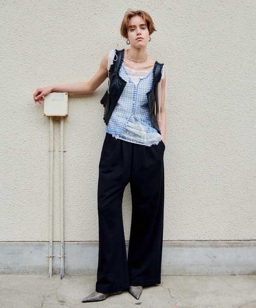 MAISON SPECIAL(メゾンスペシャル)の「【2026Autumn PRE-ORDER】(Yurika Nakano Collaboration) Whipped Cream Layered Pants/(ナカノユリカコラボ)ホイップクリームレイヤードパンツ(その他パンツ・レディース・グレー/ブラウン/ブラック・36/38)」の16枚目の写真