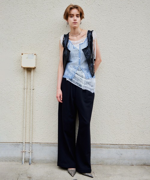 MAISON SPECIAL(メゾンスペシャル)の「【2026Autumn PRE-ORDER】(Yurika Nakano Collaboration) Whipped Cream Layered Pants/(ナカノユリカコラボ)ホイップクリームレイヤードパンツ(その他パンツ・レディース・グレー/ブラウン/ブラック・36/38)」の17枚目の写真