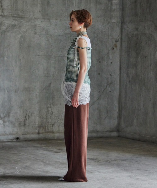 MAISON SPECIAL(メゾンスペシャル)の「【2026Autumn PRE-ORDER】(Yurika Nakano Collaboration) Whipped Cream Layered Pants/(ナカノユリカコラボ)ホイップクリームレイヤードパンツ(その他パンツ・レディース・グレー/ブラウン/ブラック・36/38)」の19枚目の写真