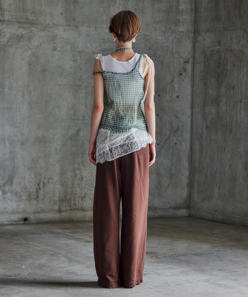 MAISON SPECIAL(メゾンスペシャル)の「【2026Autumn PRE-ORDER】(Yurika Nakano Collaboration) Whipped Cream Layered Pants/(ナカノユリカコラボ)ホイップクリームレイヤードパンツ(その他パンツ・レディース・グレー/ブラウン/ブラック・36/38)」の20枚目の写真