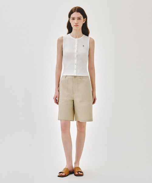 MARITHE + FRANCOIS GIRBAUD(マリテフランソワジルボー)の「W BUTTON UP SLEEVELESS(Tシャツ/カットソー・レディース・ライトブルー/White・MEDIUM/SMALL)」の15枚目の写真