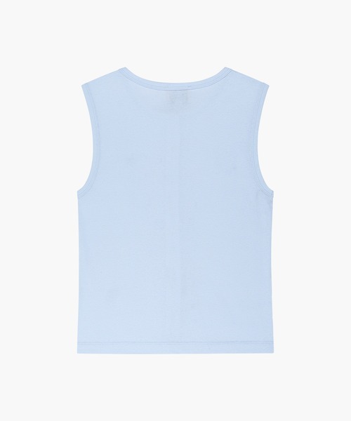 MARITHE + FRANCOIS GIRBAUD(マリテフランソワジルボー)の「W BUTTON UP SLEEVELESS(Tシャツ/カットソー・レディース・ライトブルー/White・MEDIUM/SMALL)」の8枚目の写真