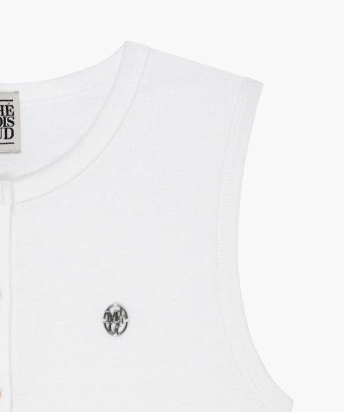 MARITHE + FRANCOIS GIRBAUD(マリテフランソワジルボー)の「W BUTTON UP SLEEVELESS(Tシャツ/カットソー・レディース・ライトブルー/White・MEDIUM/SMALL)」の20枚目の写真