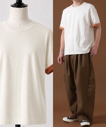 袖裏配色使い 半袖Tシャツ OXA