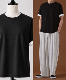 袖裏配色使い 半袖Tシャツ OXA