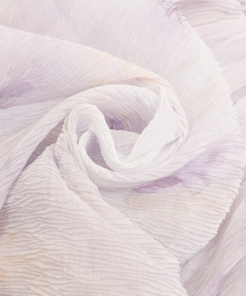 CLETTE(クレット)の「ぼかし花柄ワンピース(ワンピース・レディース・ラベンダー/イエロー・3L/LL/4L)」の4枚目の写真