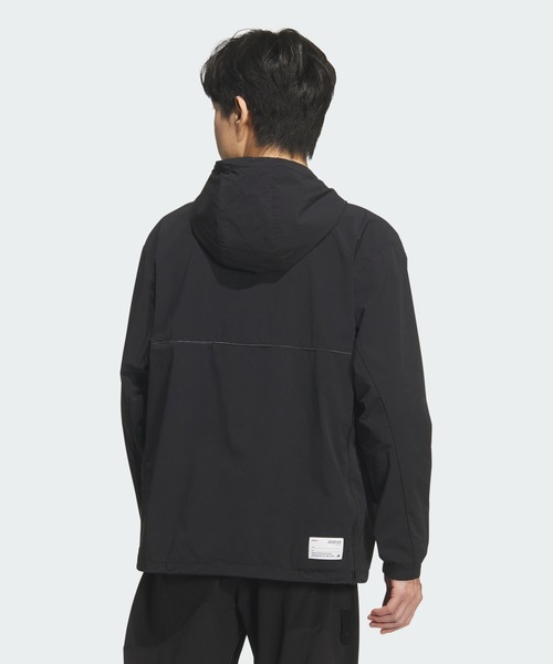 adidas(アディダス)の「クラブ コンシューマー アノラック フードジャケット【adidas Golf/アディダスゴルフ】(ブルゾン・メンズ・ブラック・XX-LARGE/3XL/LARGE/MEDIUM/SMALL/X-LARGE)」の2枚目の写真