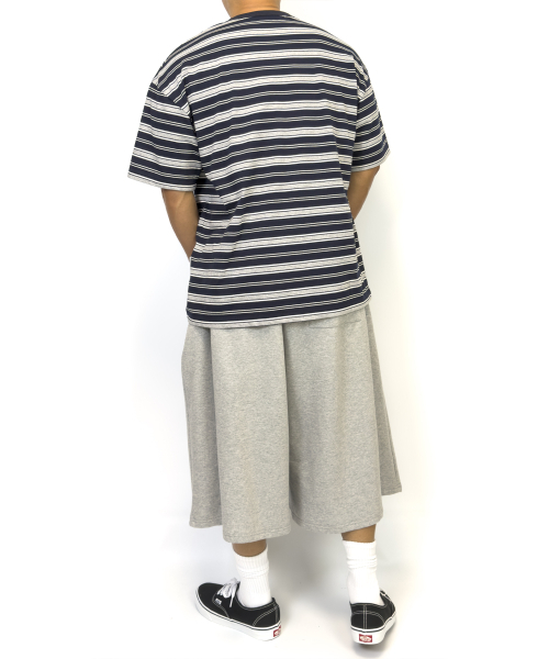 PACIENCIA（パシエンシア）の「コンフォートストライプオーバーサイズ半袖NAVY（Tシャツ/カットソー・メンズ・その他・LARGE/X-LARGE/XX-LARGE）」の7枚目の写真