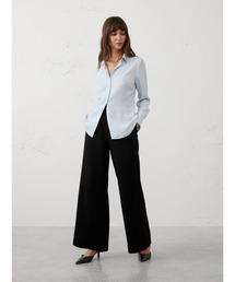 BANANA REPUBLIC FACTORY STORE クレーププリーツワイドレッグトラウザーパンツ