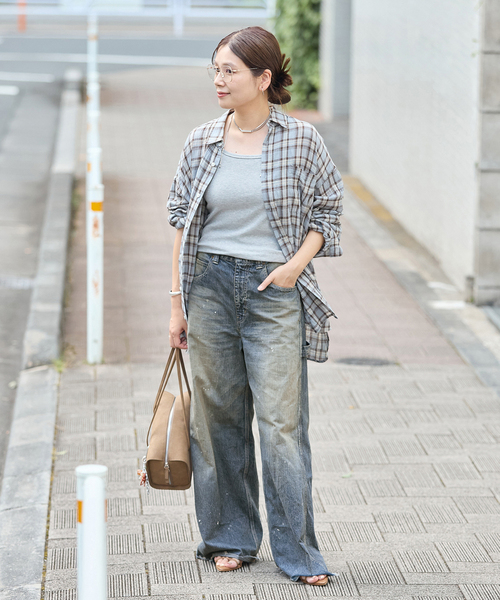 JOURNAL STANDARD(ジャーナルスタンダード)の「10.7OZ DENIM PAINTER パンツ(デニムパンツ・レディース・ブルー系その他・42/36/40/38)」の2枚目の写真